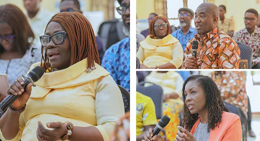 Participants engage with the programme, asking questions that help clarify and strengthen the UG-UoM partnership.