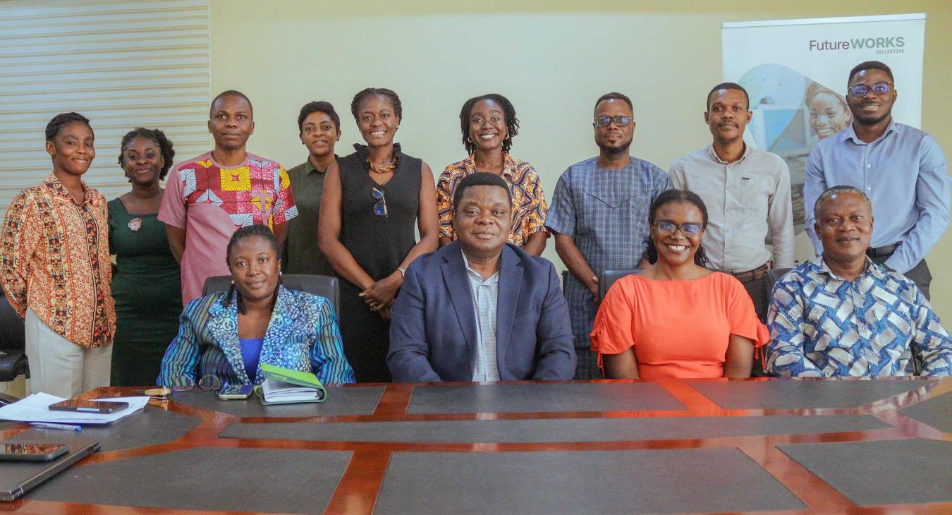 FoW WCA team members at ISSER after the inception workshop for the second cohort of grantees.