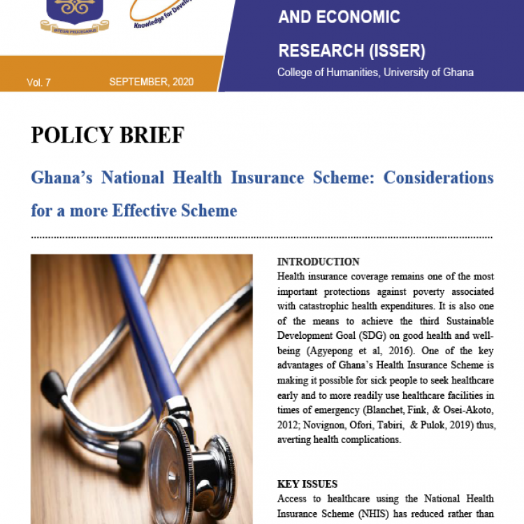 Ghana’s National Health Insurance Scheme: Considerations for a more Effective Scheme