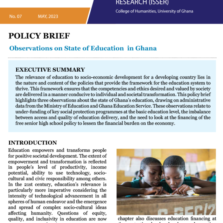 Observations on State of Education in Ghana